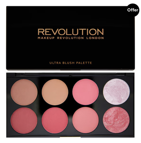 Revolution Ultra Blush Palette Sugar & Spice With Contour